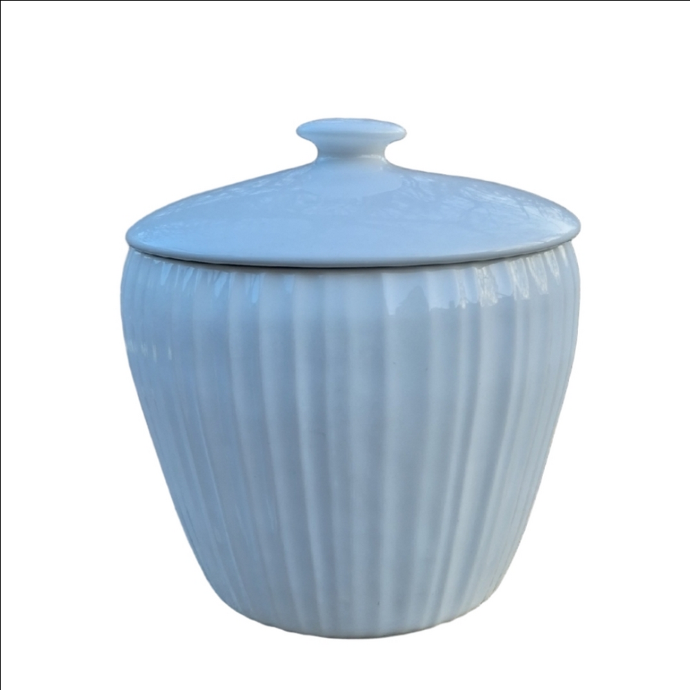 Corningware French White Swirl Canister